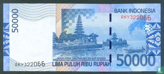 Indonesia 50,000 Rupiah 2009 - Image 2