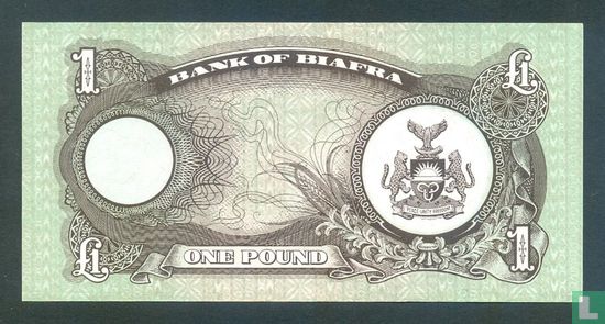 Biafra 1 Pound  - Afbeelding 2