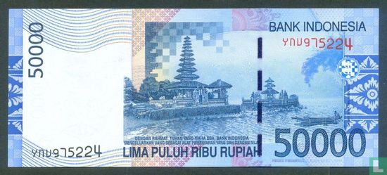 Indonesia 50,000 Rupiah 2011 - Image 2