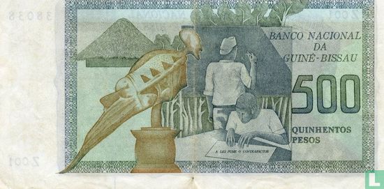 Guinée-Bissau 500 Pesos 1975 - Image 2