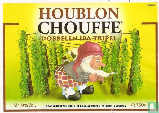 Houblon Chouffe IPA Tripel 75cl - Afbeelding 1