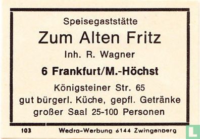 Zum Alten Fritz - R. Wagner