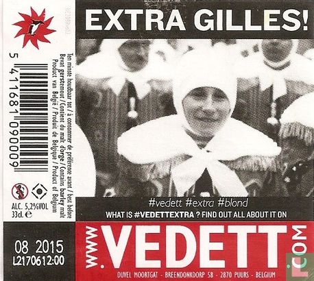 Vedett Extra Blond Extra Gilles!  - Afbeelding 2