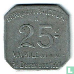 Frankrijk 25 centimes TCRP Paris 1921 "44" - Image 1