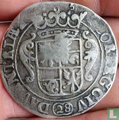 Deventer 28 stuiver 1685 (countermark Holland) "florijn" - Image 1