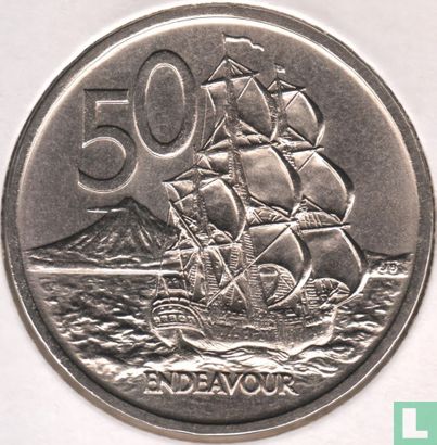 Neuseeland 50 Cent 1969 "Bicentenary of Captain Cook's voyage" - Bild 2