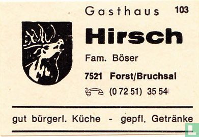 Gasthaus Hirsch - Fam. Böser