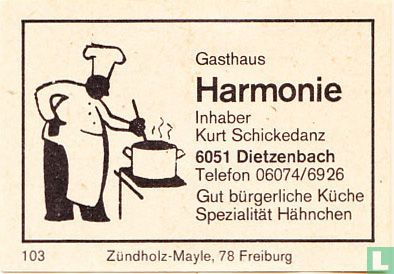 Gasthaus Harmonie - Kurt Schickedanz