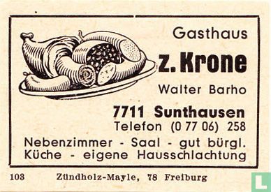 Gasthaus z. Krone - Walter Barho