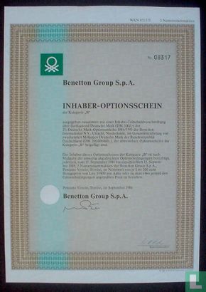 Benetton Group S.p.A. 1986