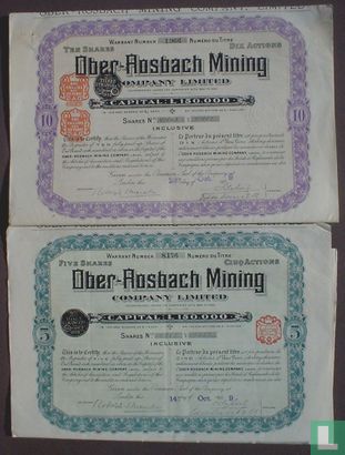 2 x Ober Rosbach Mining 1909 - Bild 1