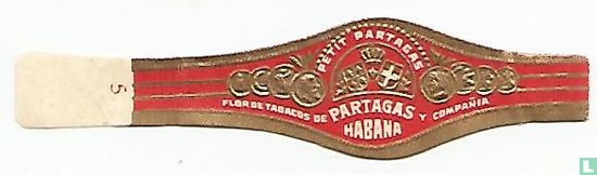 Petit Partagas - Flor de Tabacos de Partagas y Compañia Habana - Afbeelding 1
