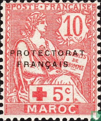 Type Mouchon, with overprint