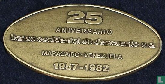 Venezuela  Occidental Bank - 25th Anniversary  1957-1982 - Afbeelding 1