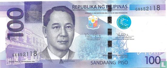 Philippinen 100 Piso 2014 - Bild 1