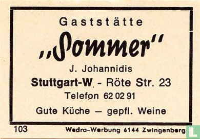 Gaststätte "Sommer" - J. Johannidis