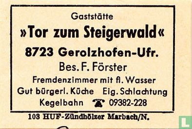 "Tor zum Steigerwald" - F. Förster