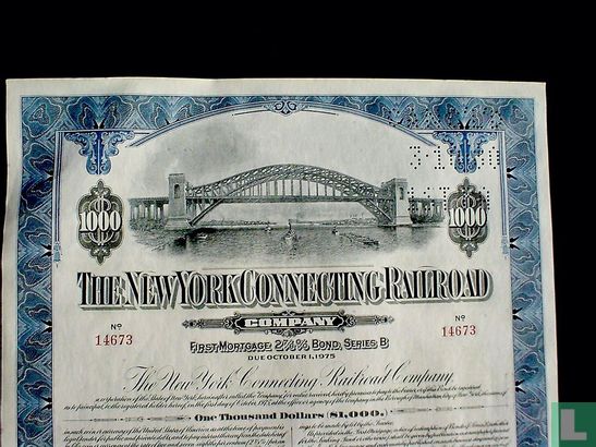 Connecting Railway Bond 1000$ 1940