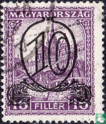 Cathedral of St. Matthias, with overprint