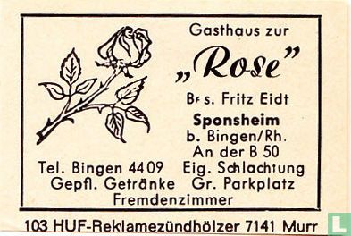Gasthaus zur "Rose" - Fritz Eidt
