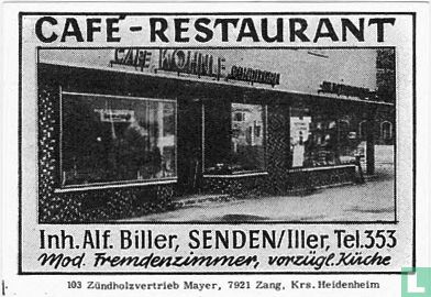 Café-Restaurant Kohnle - Alf. Biller