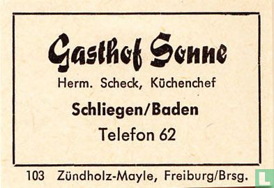 Gasthof Sonne - Herm. Scheck