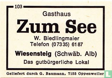 Gasthaus Zum See - W. Biedlingmaier