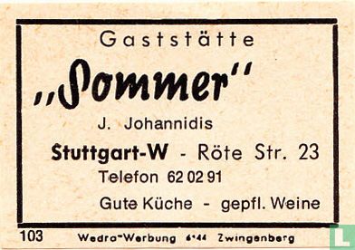 Gaststätte "Sommer" - J. Johannidis