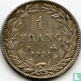 Frankrijk 1 franc 1831 (B) - Afbeelding 1