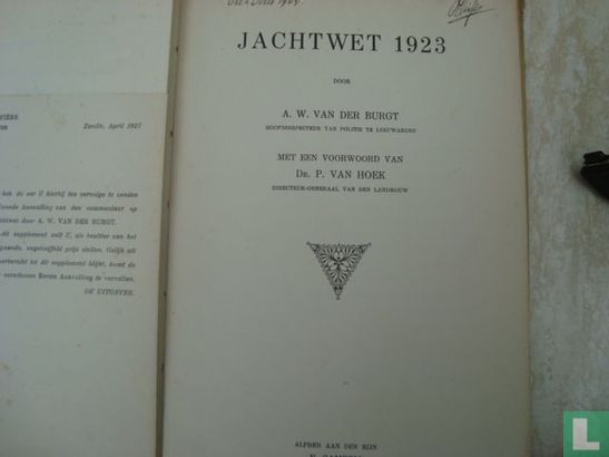 De jachtwet 1923 - Image 3