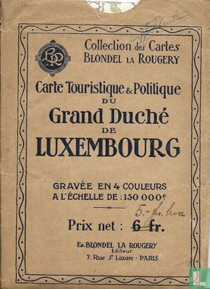 Carte Touristique & Politique du Grand Duché de Luxembourg