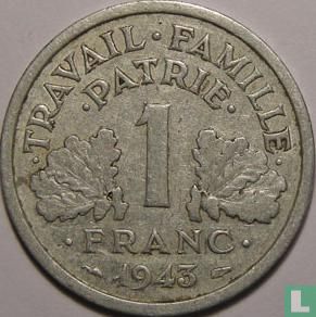 France 1 franc 1943 (B) - Image 1