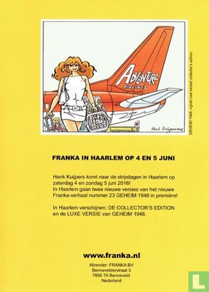 Franka in Haarlem op 4 en 5 juni - Image 1