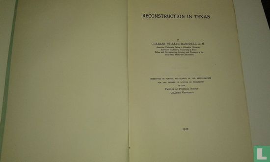 Reconstruction in Texas - Bild 3