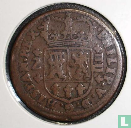 Spanje 4 maravedis 1719 (Z) - Afbeelding 2
