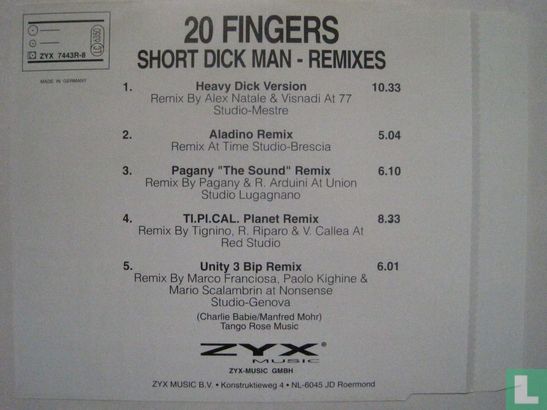 Short Dick Man (The Italian Remixes) - Afbeelding 2
