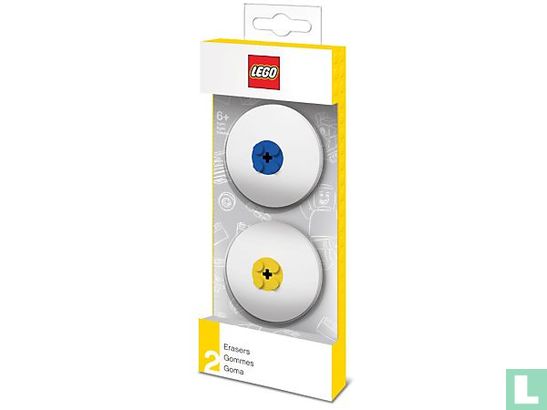 Lego 5005108 Erasers Blue & Yellow