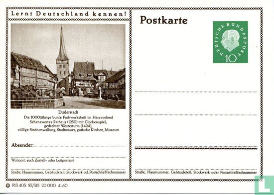 Briefkaart Duderstadt