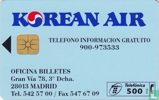 Korean Air telefono informacion gratuito - Afbeelding 1
