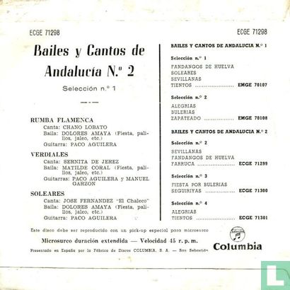 Bailes y Cantos de Andalucia No. 1, Seleccion No. 2 - Afbeelding 2
