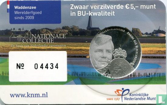 Nederland 5 euro 2016 (coincard - BU) "Wadden sea" - Afbeelding 2