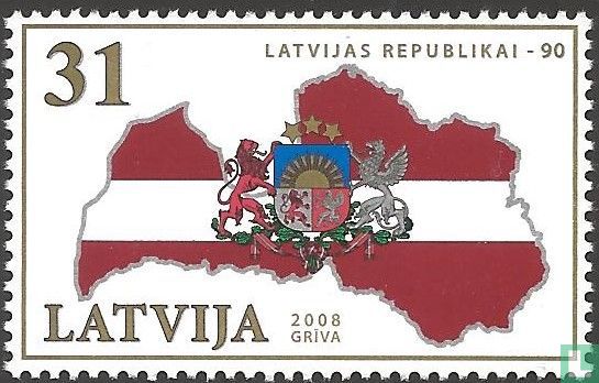 90 years old Latvian Republic