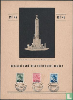 Gedenkblad Monument Rode Leger 1945