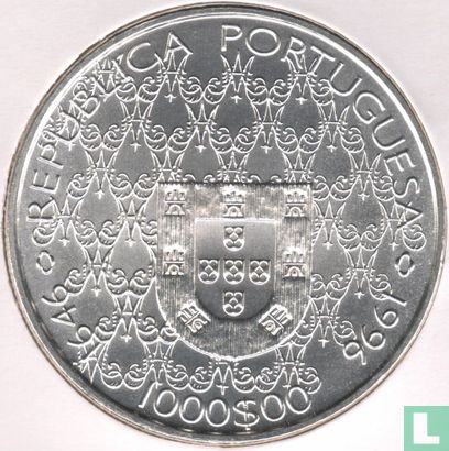 Portugal 1000 escudos 1996 "350th anniversary Coronation of Our Lady of Conception - Patroness of Portugal" - Image 1