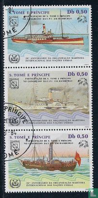 Old ships, with overprint 