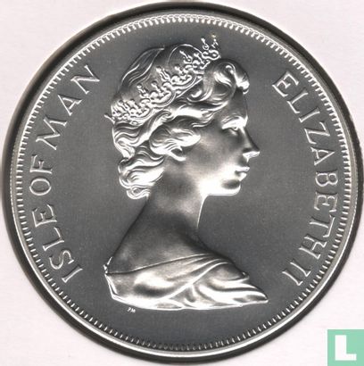 Île de Man 1 crown 1978 (argent) "25th Anniversary of the Coronation of Queen Elizabeth II" - Image 2