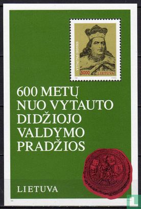 600 ans à compter régence Vytautas
