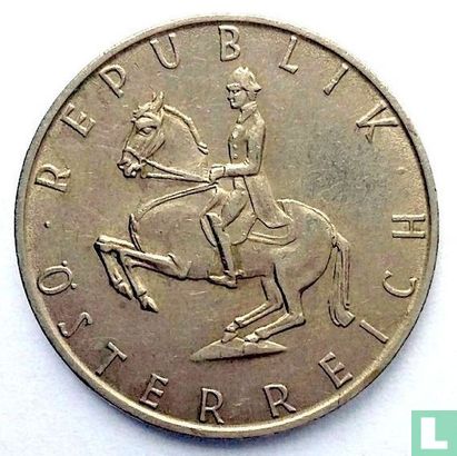 Autriche 5 shilling 1969 (fauté) - Image 2