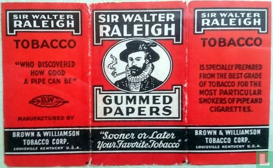 B & W Sir Walter Raleigh 