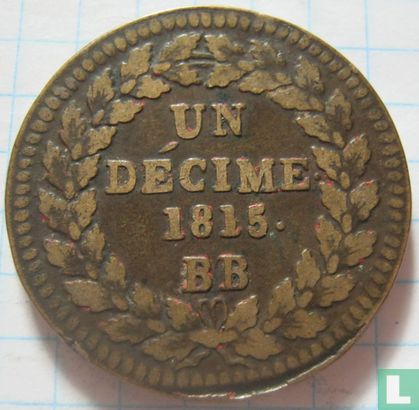 France 1 décime 1815 (L - DÉCIME. 1815.) - Image 1